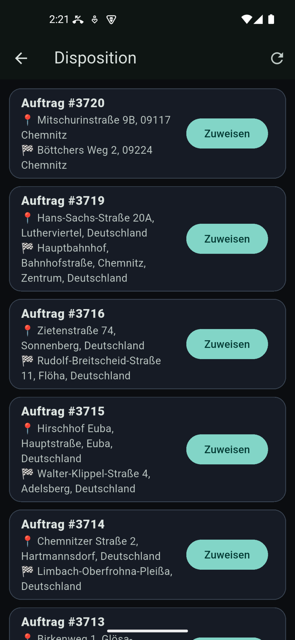 DriveYou Disposition: Aufträge in der Übersicht und Zuweisung